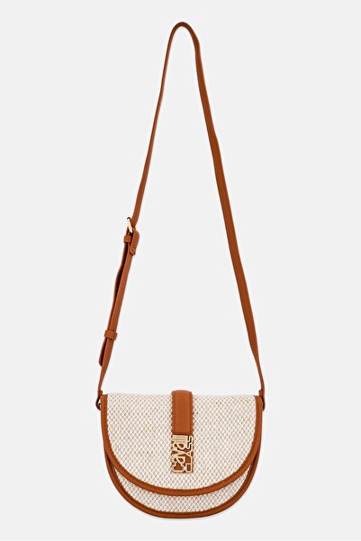 Cavalli Class Women Brand Logo Crossbody Bag, Brown