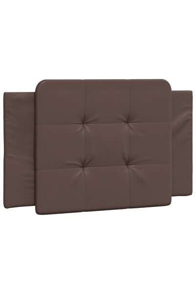 vidaxl Pernă pentru tăblie pat, Zadar, maro, 80 cm, piele artificială
