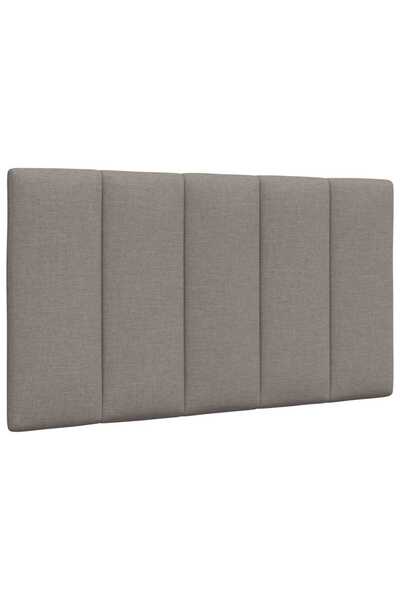 vidaxl Pernă pentru tăblie de pat, Hanko, gri taupe, 90 cm, material textil