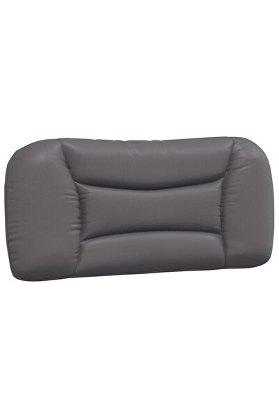 vidaxl Pernă pentru tăblie, Hvar, gri, 90 cm, piele artificială