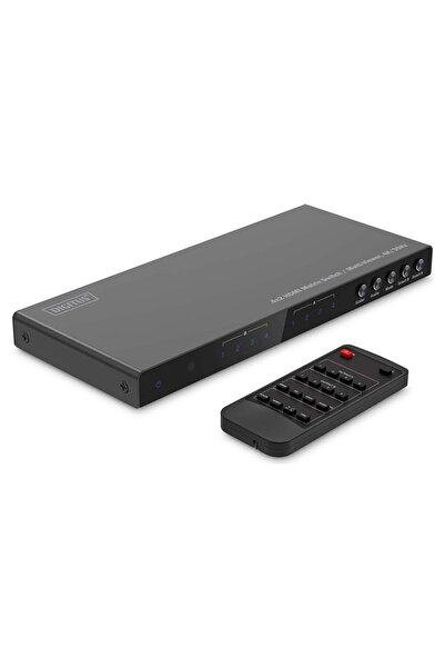 Digitus KVM превключвател, Luka, 4x2 HDMI матричен превключвател/мултивизьор,...