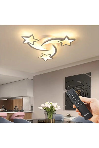 luminastar Candelabru LED 60W, stea, telecomandă, aplicație de telefon, lumin...