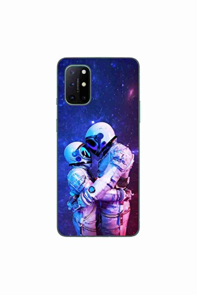 OEM Husa compatibila cu OnePlus 8T Silicon Gel Tpu Model Astronauts Couple