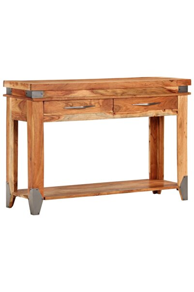vidaxl Console table, 110x34x74 cm, solid acacia wood