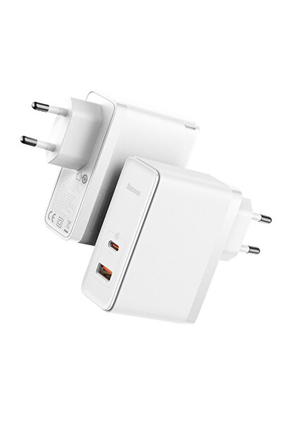 Baseus EU Charger 2in1 GaN5 Pro CCGP09020 100W Type-C Cable 1m White