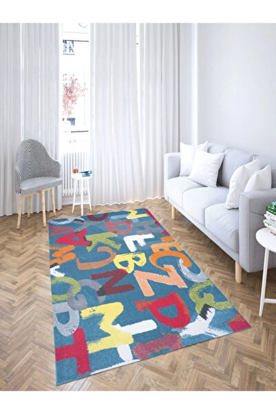 DeltaDesign Rug , Letters Pattern 11343/140, Multicolor