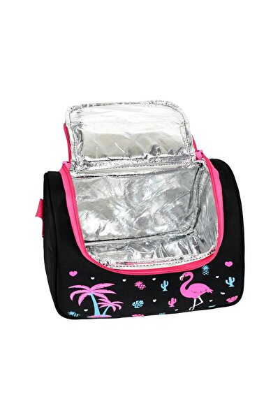 Waddell Rucsac pentru școală primară cu model Flamingo și cutie termică pentru prânz cu model Flamingo