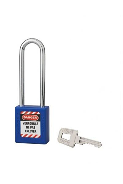 THIRARD Industrial safety padlock with high shackle, 40 mm, electrical applic...