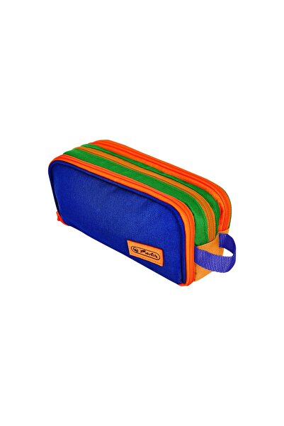 Herlitz Penar tip etui Neon, 3 compartimente, 21.5 x 5.5 x 11.5 cm, culoare a...