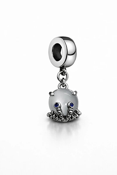 MakeWell Steel Figured Dangle Charm – Blue Stone-Eyed Bracelet and Necklace M...
