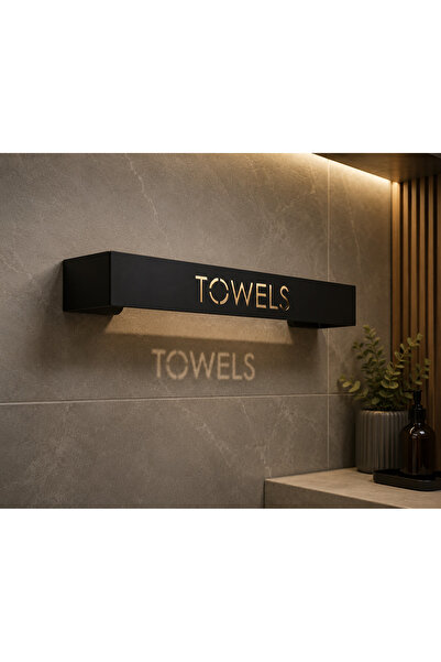 YDGR Yapışkanlı Siyah Havluluk Banyo Düzenleyici Organizer
