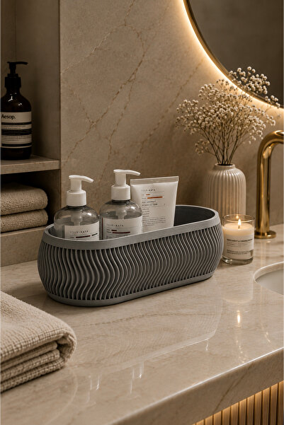 Arvella Studio Decorative Bathroom Basket Organizer |   Modern Organizer Bask...