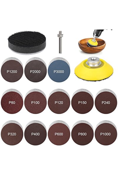 Other 133 bucăți discuri abrazive de 2 inch (50 mm) cu prindere tip arici, gr...