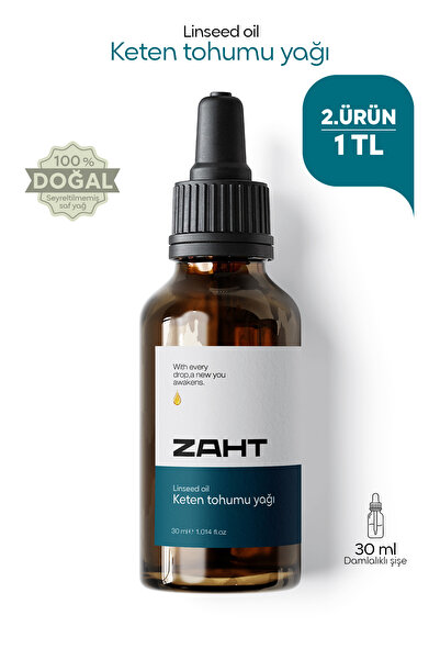 Keten Tohumu Yağı Soğuk Sıkım 30 ML