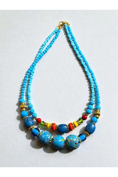 Bozhi Necklace Glass Beads Stylish Gift