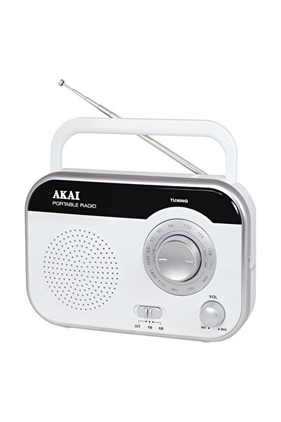 AKAI PR003A-410W Φορητό αναλογικό ραδιόφωνο με είσοδο ακουστικών
