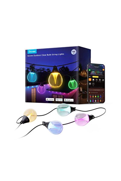 Govee H7025CB1 Ghirlandă luminoasă LED RGBICW, 24W, 24V, IP67, Wi-Fi, Bluetooth