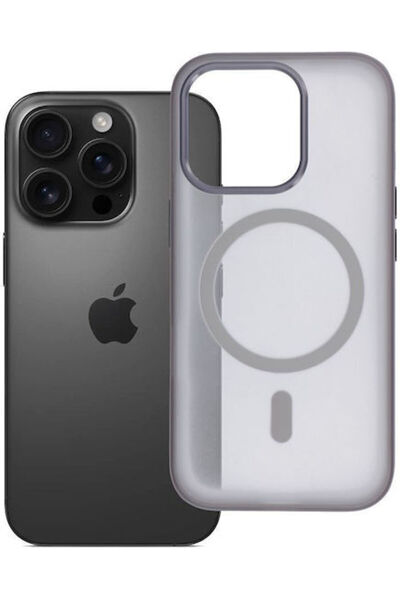 OEM Mag Cover Πίσω Κάλυμμα Πλαστικό / Σιλικόνης Γκρι (iPhone 16 Pro)