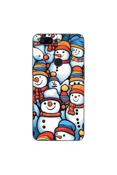 OEM Husa compatibila cu OnePlus 5T Silicon Gel Tpu Model Snowman Pattern
