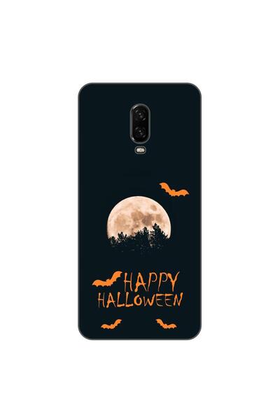 OEM Θήκη συμβατή με OnePlus 6T Σιλικόνης TPU με σχέδιο Καλή Απόκριες Πανσέληνος