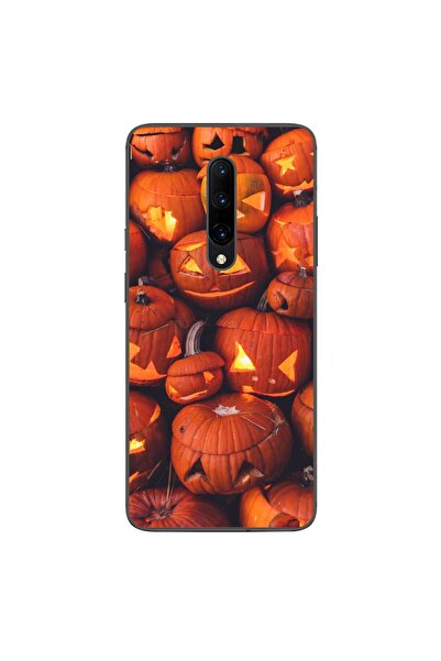 OEM Husa compatibila cu OnePlus 7 Pro Silicon Gel Tpu Model Halloween Dovleci...