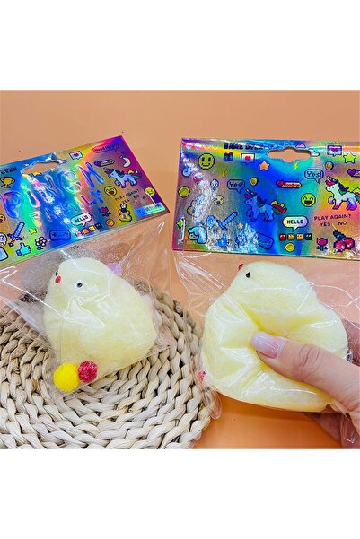 Arabest 2-Piece Squishy Fidget Toys,Handmade Chicken Design,Soft Silicone Squ...