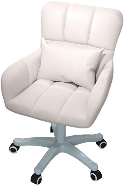 Arabest Armless Office Desk Chair,360° Swivel,Height-Adjustable,PU Leather,40...