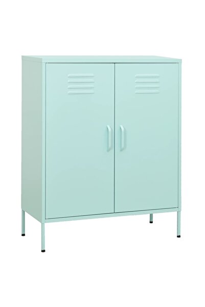 vidaxl Storage cabinet, mint green, 80x35x101.5 cm, steel
