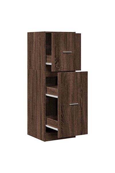 vidaxl Dulap de farmacie, stejar maro, 40x41x118 cm, lemn prelucrat
