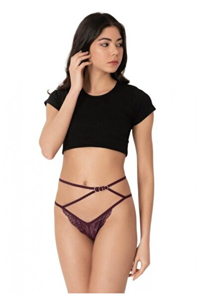 Cottonhill Cottonhill women's panties, sexy model, thong with straps, accesso...