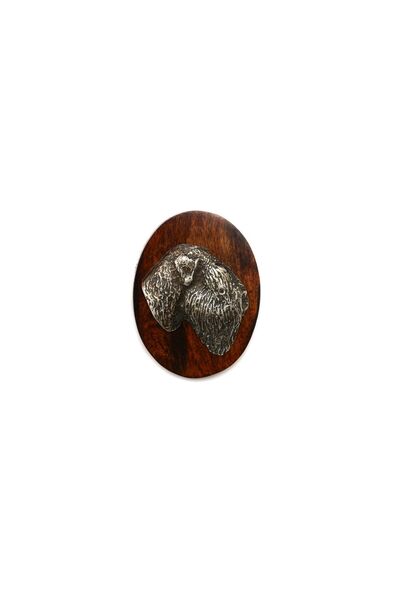 Art - Dog Black Russian Terrier, Chornyi Terrier - Dog show brooch, starter n...