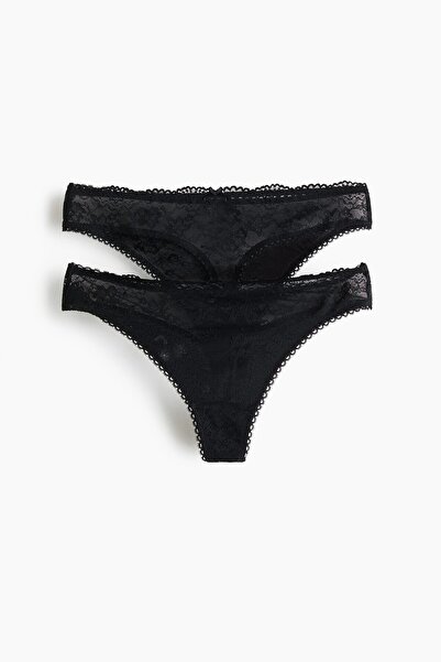 H&M 2'li Dantel Thong Külot