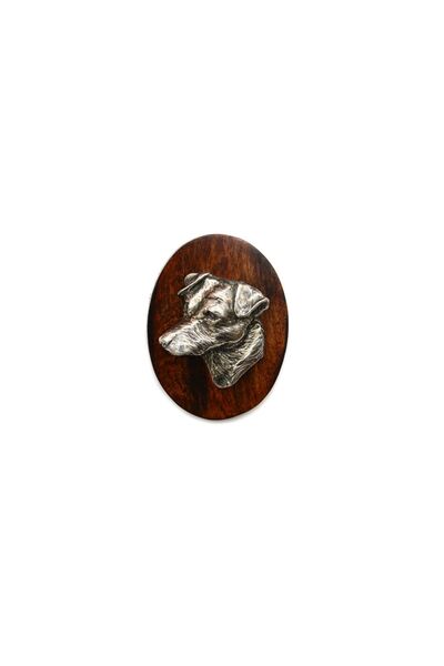 Art - Dog Jack Russell Terrier - Dog show brooch, starter number clip, dog pi...