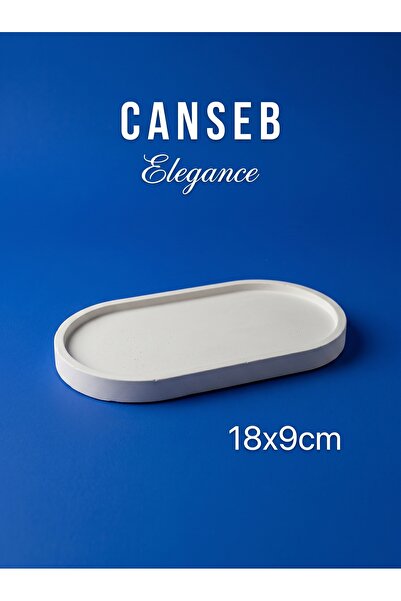 CANSEB Elegance 18x9 CM Dekoratif Tepsi Sunumluk Tabak