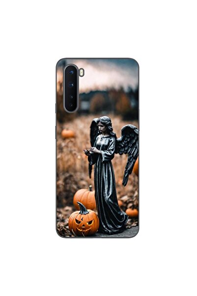 OEM Husa compatibila cu OnePlus Nord Silicon Gel Tpu Model Halloween Dovleacu...