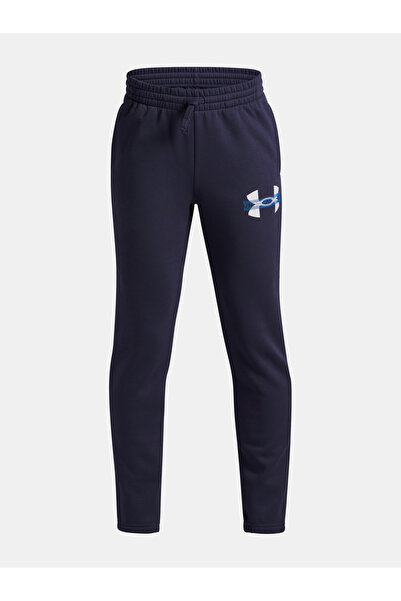 Under Armour Pantaloni de trening pentru băieți UA Rival Flc Cblck Grphc Jgr-BLU
