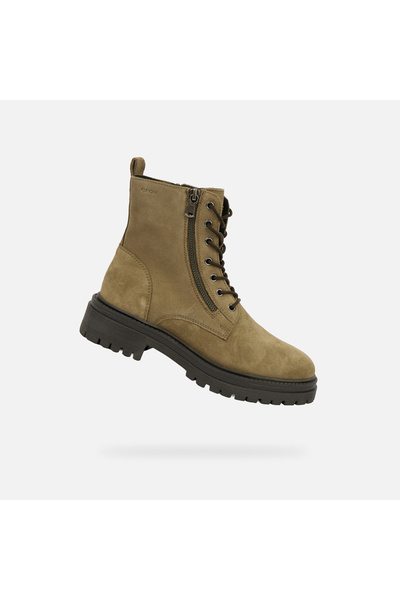 Geox Khaki dámská kotníková obuv Iridea
