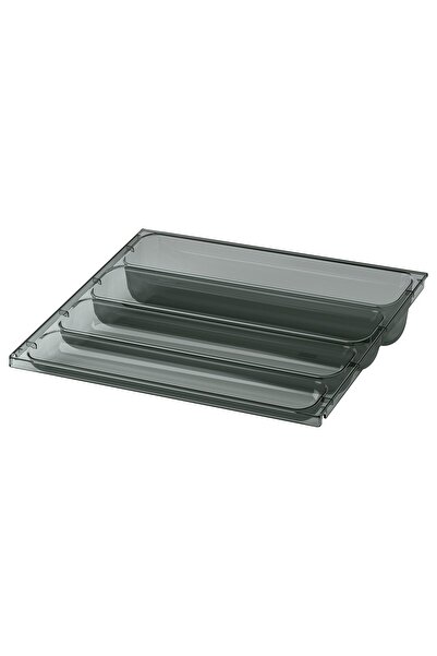 IKEA VISSLAÅN Hanging tray, grey, 36 x 31 cm