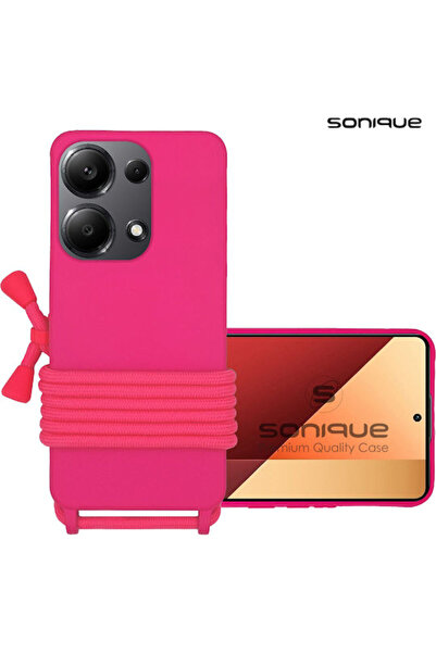 Other Sonique Πίσω Θήκη Σιλικόνης 0.5mm με Λουράκι Φούξια (Redmi Note 13 Pro ...