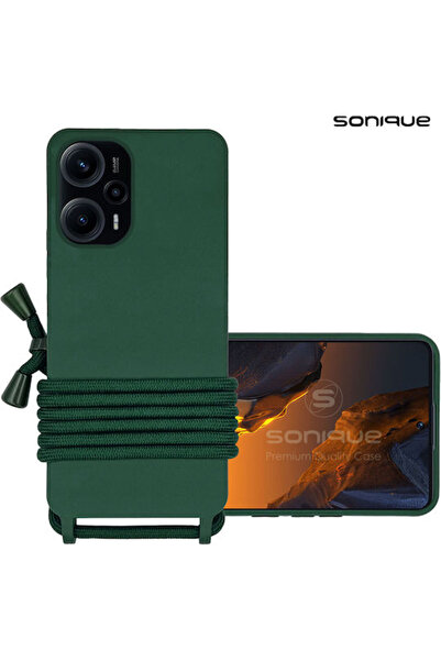 Other Sonique Πίσω Κάλυμμα Σιλικόνης 0.5mm με Λουράκι Πράσινο (Poco F5 / Redm...