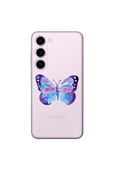 Other Samsung S23 Plus Big Butterfly Transparent Silicone TPU Θήκη