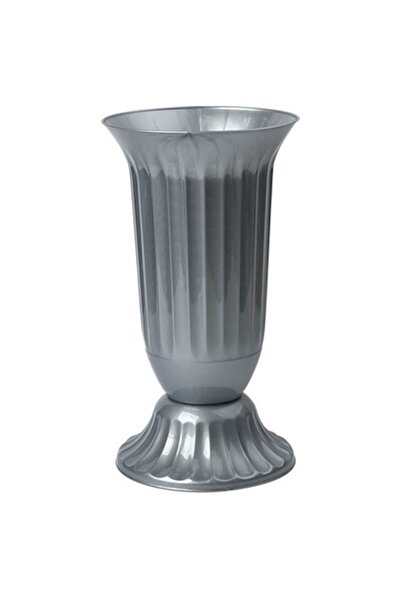 Natalia Design Vază de flori ND, 29x16 cm, plastic, gri