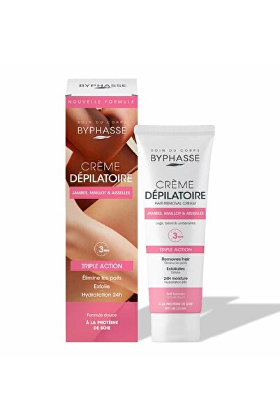 BYPHASSE Byphasse, Cremă depilatoare, Pentru toate tipurile de piele, 125 ml