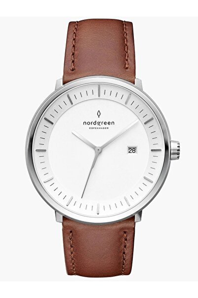 nordgreen Mens Watch PH40SILEBRXX, Quartz, 40mm, 3ATM