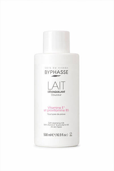 BYPHASSE Lapte demachiant 500ml cu Vitamina E și Provitamina B5 pentru toate ...