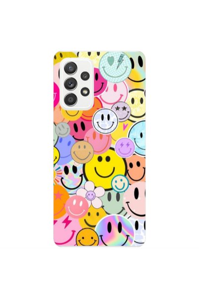 Other Samsung A23 Smiley Stickers Transparent Silicone TPU Θήκη