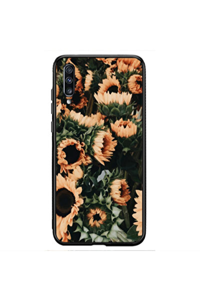 Other Samsung A70 Sunflowers Black Glossy Θήκη