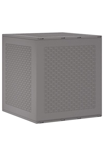 vidaxl Cutie de depozitare Gri deschis 55 x 53 x 57 cm Polipropilenă