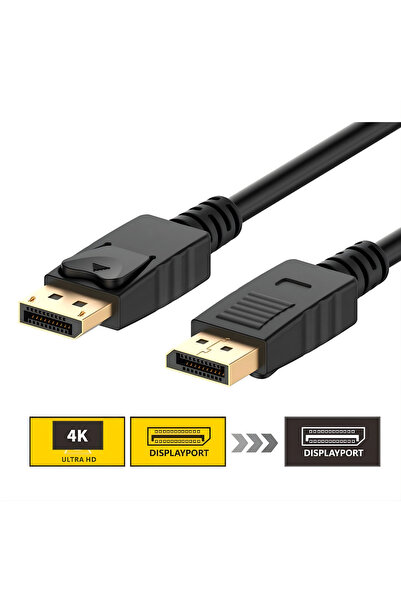 Steep Solid 5 Metre Displayport 1.2 Kablo 4K Ultra Hd Dp To Dp Kilitli Monitö...