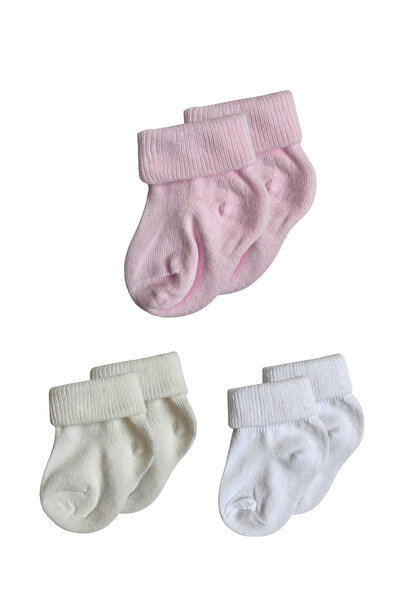 Panfilia 0-6 Months Cotton Baby Socks Set of 3